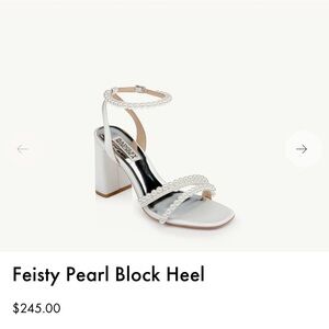 Badgley Mischa Fiesty Pearl Block Heels